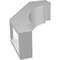 Ekena Millwork 3-in. W x 8-in. D x 12-in. H Merced Architectural Grade PVC Knee Brace BRCP03X08X12MRC - alternate 3